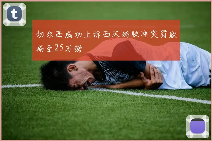 切尔西成功上诉西汉姆联冲突罚款减至25万镑